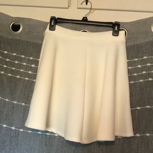 White skater skirt